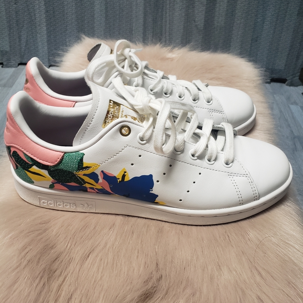 Adidas Stan Smith Floral Burst Cloud White/Glow Pink/Gold